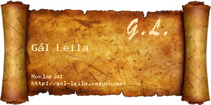 Gál Leila névjegykártya