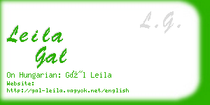 leila gal business card